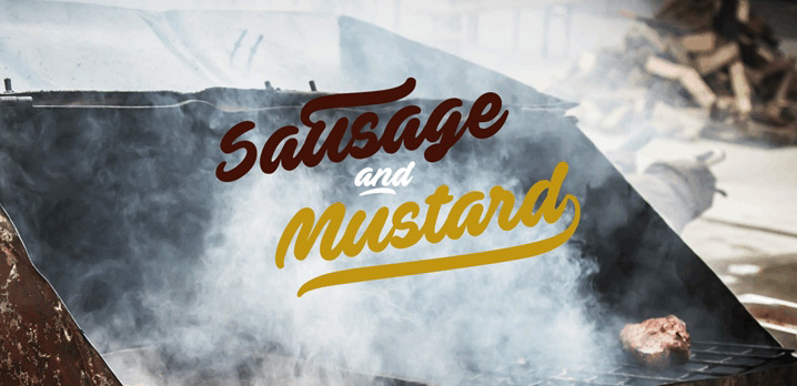 sausage and mustard sport font