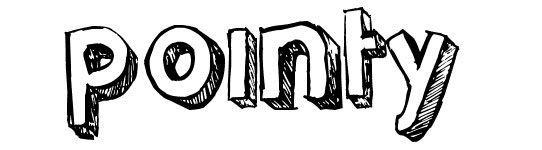 pointy hand-drawn font